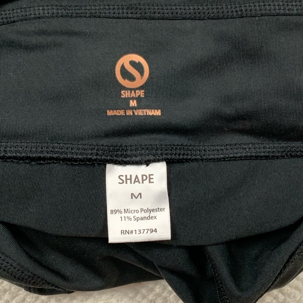 Black Leggings Shape Activewear Caviar Camo View 3